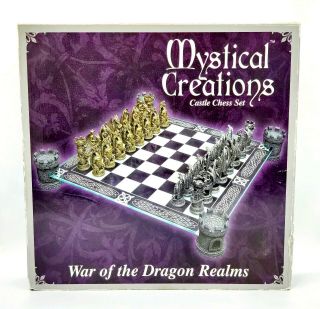 Mystical Creations War Of The Dragon Realms Castle Chess Set Complete Spencer 