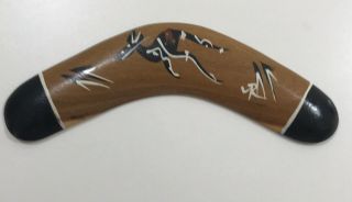 Boomerang 8 " Jabiru Made In Australia Aboriginal Art Connection Native Timber