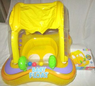 Intex Kiddie Float Inflatable Covered Pool Child Seat 32 " X 26 " Ages 1 - 2 Years