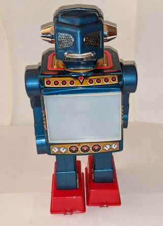Vintage SH Horikawa Video Robot Tin and Plastic Made in Japan with Box 3