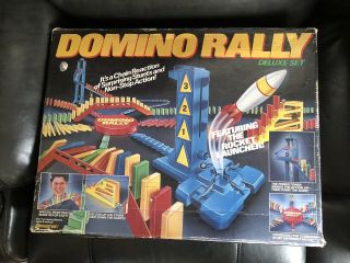 Vintage Domino Rally Deluxe Set Complete 1989