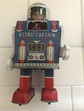 Astro - Captain Robot,  Made By Daiya,  Rare Tin Toy Japan