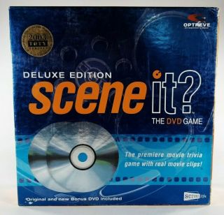 Scene It? Movie Deluxe Edition 2003 Dvd Board Game,  Factory,  B200