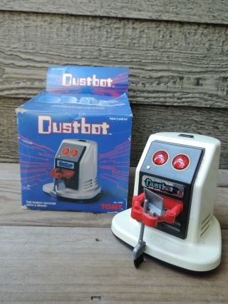 Vintage Tomy Dustbot Robot 1st Version With Instructions & Box