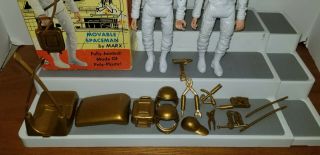2 Vintage Marx Astronaut Johnny Apollo Spaceman Figure Complete w/box 2