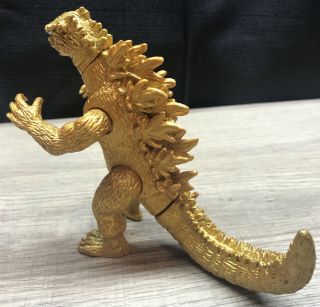 Rare Gold 4.  25” Godzilla Figure Loose 3