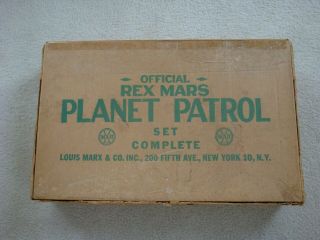Marx 7040 Rex Mars Planet Patrol Play Set / Box (box Only)