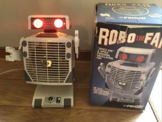 Vintage 1980s Robo The Fan Space Age Robot Fan Oscillating W/original Box