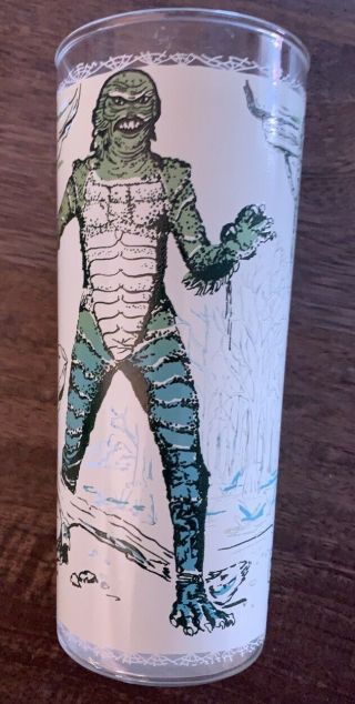 Vintage 1960s Creature From The Black Lagoon Universal Pictures Monster Glass