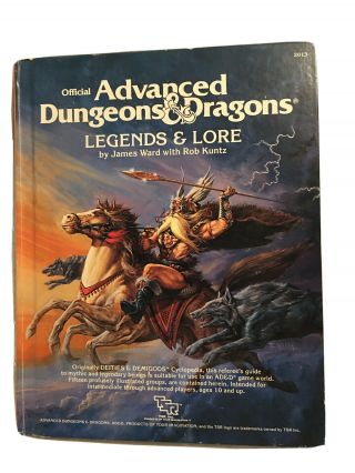 “advanced Dungeons & Dragons” Legends & Lore 2013 1984