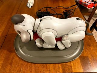 Sony Aibo Ers - 1000 Entertainment Robot Dog - Ivory White -
