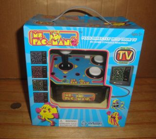 Ms.  Pac - Man Plug N Play Classic Arcade Msi Pacman Namco Tv Video Game