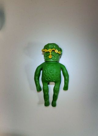 Rare Vintage 1981 Ooze - It Green Alien Monster Slime Toy & Slime