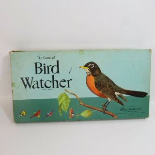 The Board Game Of Bird Watcher Vintage Parker Brothers 1958 Watching Complete