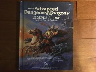 Advanced Dungeons And Dragons Legends,  Lore 2013 Official 1984 Ward Kuntz