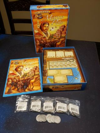 The Voyages Of Marco Polo By Z - Man Games With Metal Coins - Never Played
