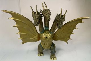 Godzilla Ghidorah 10” 3 Headed Figure Trendmasters 1994 Toho Co Ltd Gold