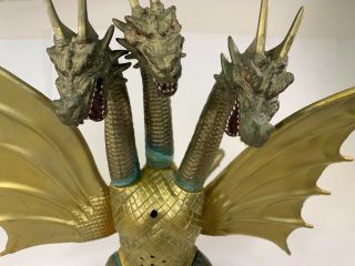 Godzilla Ghidorah 10” 3 Headed Figure Trendmasters 1994 Toho Co LTD Gold 2