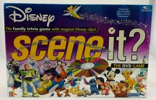 Disney Scene It? Dvd Board Game 100 Complete Mattel