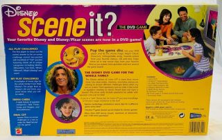 Disney Scene It? DVD Board Game 100 Complete Mattel 2