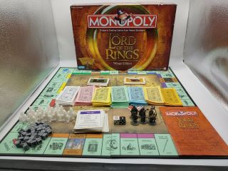 Lord Of The Rings: Trilogy Edition Monopoly Board Game Hasbro 2003 100 Complete