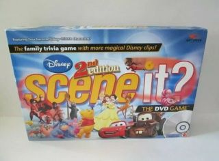 Disney 2nd Edition Scene It Dvd Game Complete Mattel Disney Family Trivia