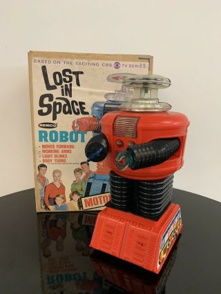 1966 Remco Lost In Space Robot Motorized W/ Og Box - Perfect - Has It All