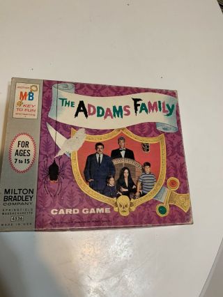 The Addams Family Card Game By Milton Bradley Complete