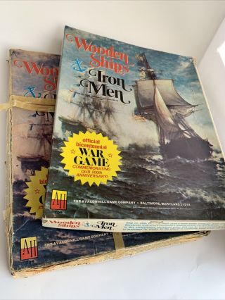 Wooden Ships And Iron Men Avalon Hill Wargame (punched) 2pk