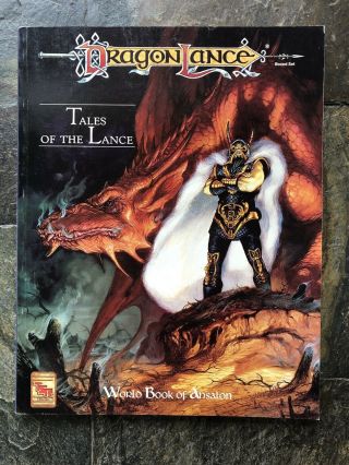 Nm - Tales Of The Lance World Book Of Ansalon 1992 Dragonlance/d&d 2nd Edition