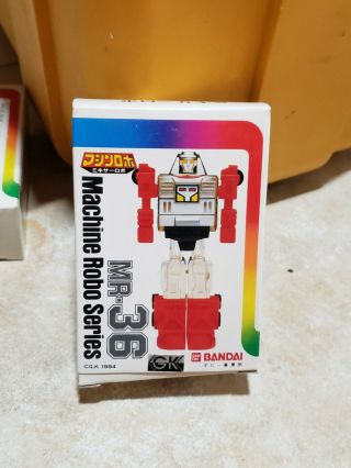 1984 Japan Bandai Machine Robo Series Mr - 36 And Papers Mib Diaclone