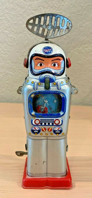 Mechanical Television Spaceman By Alps Japan Robot