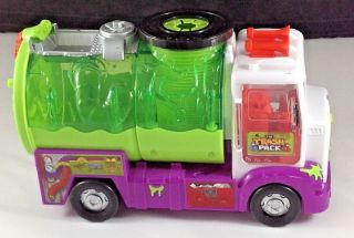 The Trash Pack Sewer Truck Purple Green Retired Vac Vacuum Vehicle For Trashies