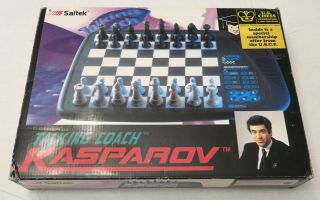 Vintage 1996 Saitek Talking Coach Kasparov Talking Chess Computer