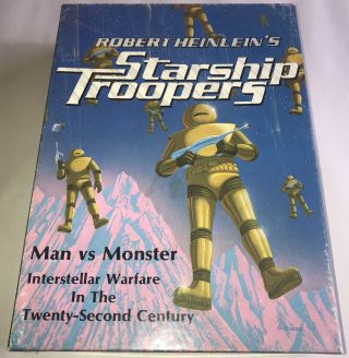 Starship Troopers Board Game 1976 Avalon Hill Robert Heinlein Sci - Fi Complete