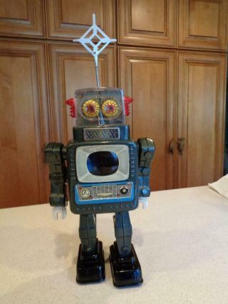 Television Spaceman Robot Battery Operated 50 