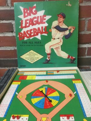 Antique Vintage 1959 Big League Baseball Board Game.  Saalfield