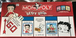 Opened The Betty Boop Monopolygame Collector 
