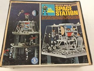 Vintage Mattel Matt Mason Space Station Box Only