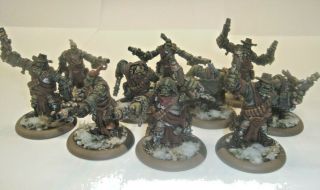 Warmachine Hordes Trollbloods Trollkin Highwaymen Unit (10 Models) Well Painted