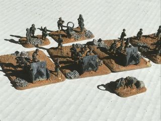 Flames Of War: Italian 75mm 4 Gun Battery And Command Russian Front Painted