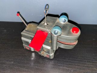 1956 Yoshiya Ko Japan Wind - Up Robot Space Dog Tin Toy