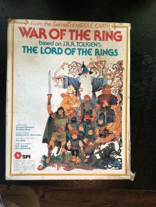Spi War Of The Ring Copyright 1977 Tolkien 