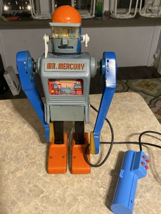 Marx Mr Mercury Robot 13 " Battery Operated Japan 1962