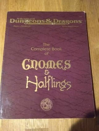 Ad&d The Complete Book Of Gnomes And Halflings 2nd Ed