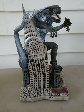 Godzilla 1998 Toho Trendmasters Empire State Building Coin Bank,  Lights & Sound