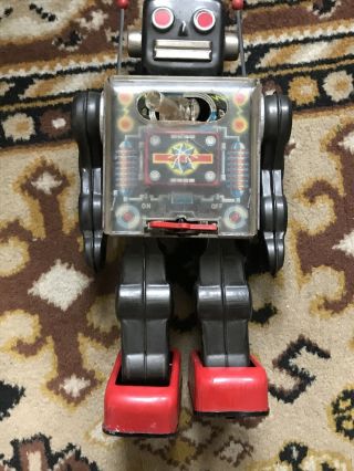All HORIKAWA Machine Gear Piston Robot Battery Operated Japan 1963 2