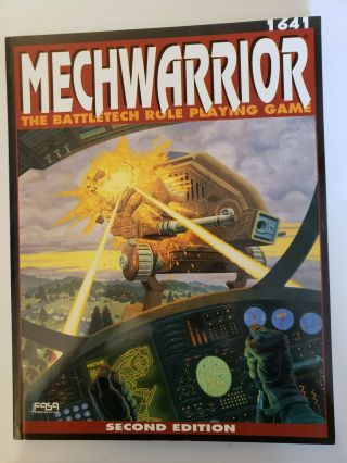 Mechwarrior The Battletech Role Playing Game Fasa 1641 Vintage 2nd Edition 1991