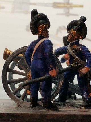 28mm Napoleonics Miniatures British Royal Horse Artillery With Six Pounder And G