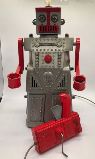 1950s Robert The Robot Space Toy W/remote Control By Ideal